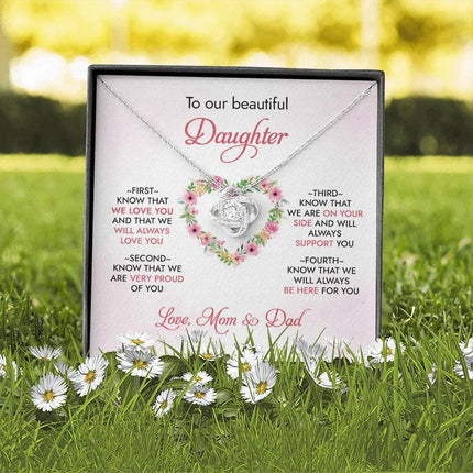 To Our Daughter - We Will Always Love You - Necklace SO95 - Charming Present