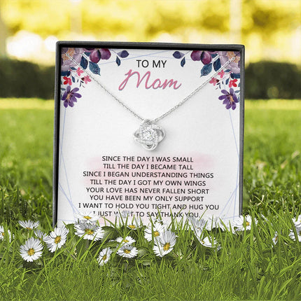 To My Mom - Your Love Has Been My Only Support - Necklace SO59V - Charming Present