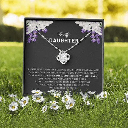 To My Daughter - Believe Deep In Your Heart - Necklace DR03 - Charming Present
