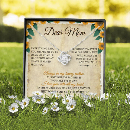 Dear Mom I Will Always Be Your Little Girl - Necklace SO28V - Charming Present
