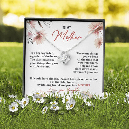 To My Mother - I Am Thankful For You - Necklace SO116T - Charming Present