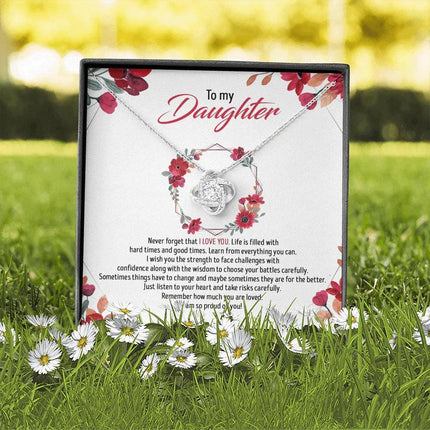 To My Daughter - Remember How Much You Are Loved - Necklace SO82T - Charming Present