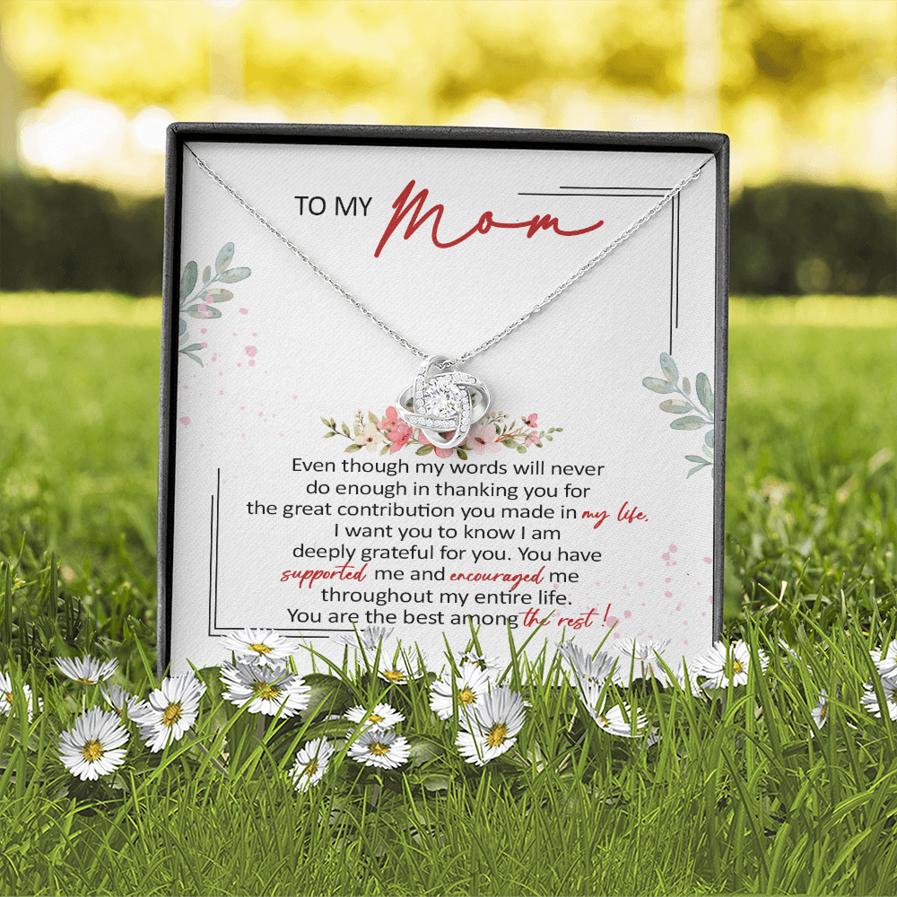To My Mom You Are The Best Among The Rest Necklace SO61