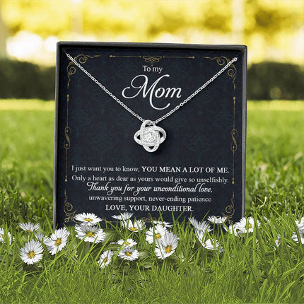To My Mom Thank You For Your Unconditional Love - Necklace SO90 - Charming Present
