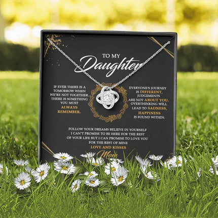 To My Daughter - Never Forget That I Love You - Necklace SO31V - Charming Present