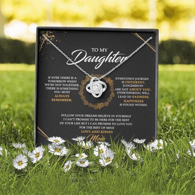 To My Daughter - Never Forget That I Love You - Necklace SO31V - Charming Present