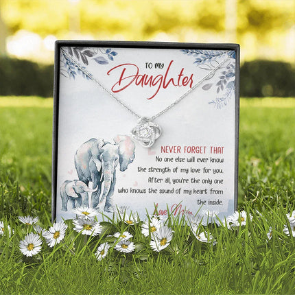 To My Daughter - No One Will Ever Know The Strength Of My Love - Necklace SO24T - Charming Present