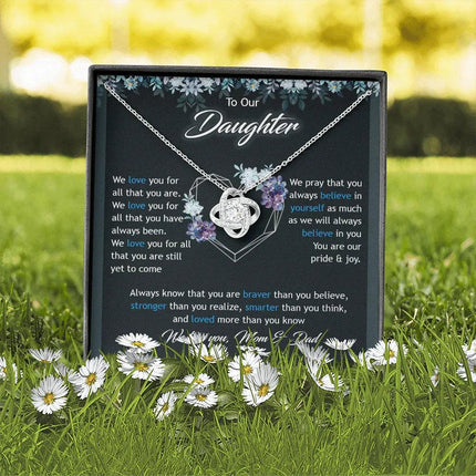 To Our Daughter We Love You Mom & Dad - Necklace SO47T - Charming Present