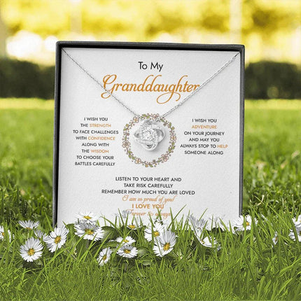To My Granddaughter I Am So Proud Of You - Necklace SO94 - Charming Present