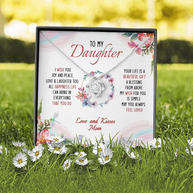 To My Daughter May You Always Feel Loved - Necklace SO34V - Charming Present