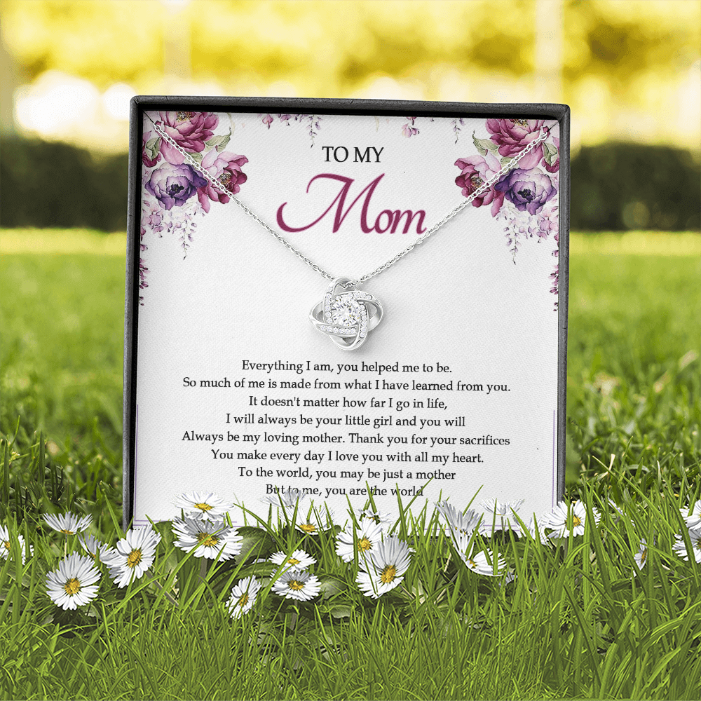 To My Mom You Are The World To Me Necklace SO25V