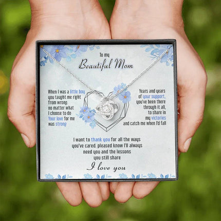 To My Mom I Just Want To Say Thank You - Necklace SO46T - Charming Present