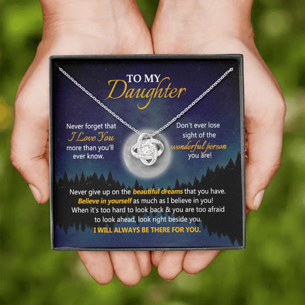 To My Daughter - Believe In Yourself As I Believe In You - Necklace SO77V - Charming Present