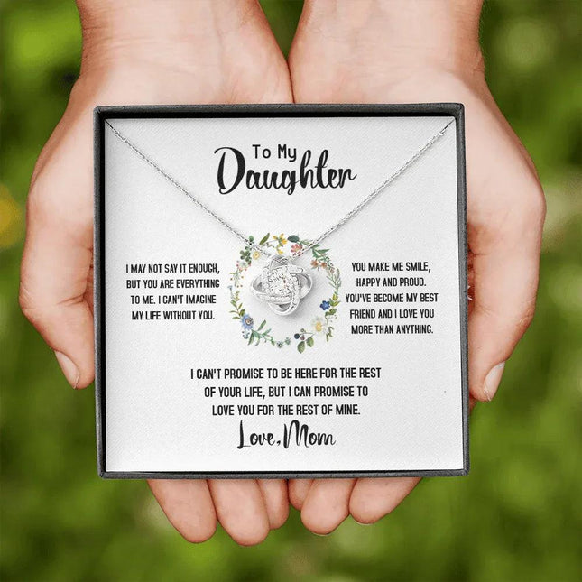 To My Daughter - Love You For The Rest Of Mine - Necklace SO141T - Charming Present