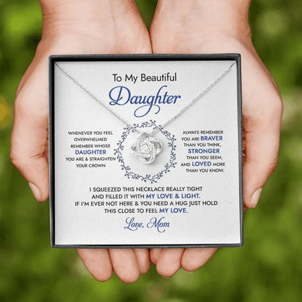 To My Beautiful Daughter - Always Remember - Necklace SO67 - Charming Present