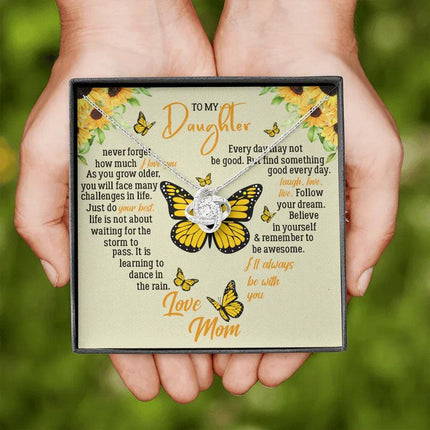 To My Daughter - Never Forget How Much I Love You - Necklace SO121T - Charming Present