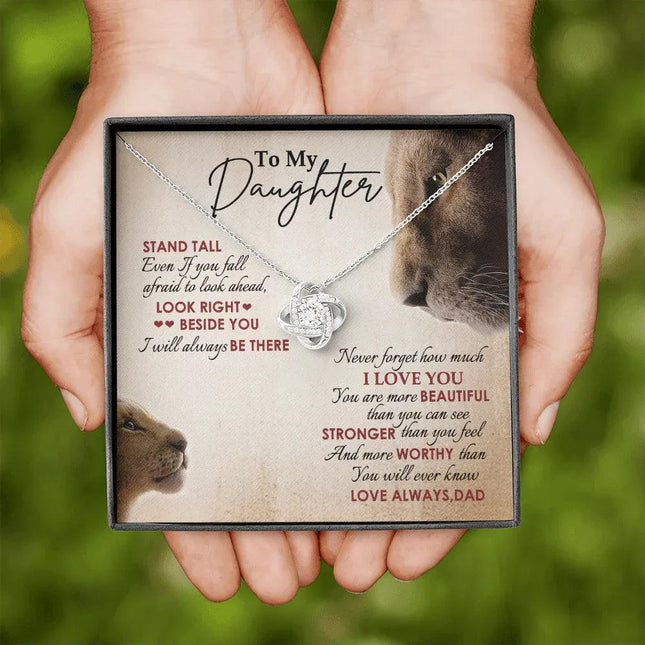 To My Daughter - Never Forget How Much I Love You - Necklace SO78V - Charming Present