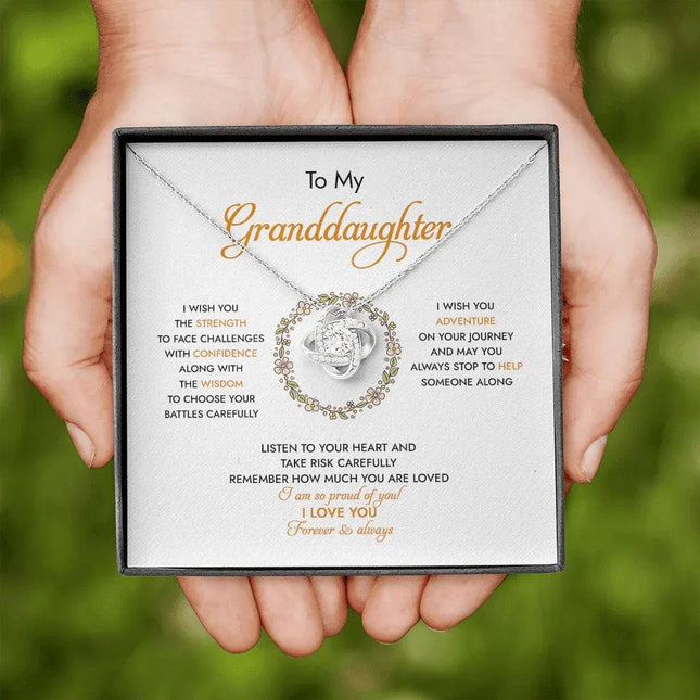 To My Granddaughter I Am So Proud Of You - Necklace SO94 - Charming Present