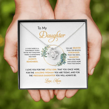 To My Daughter - I Love You For The Little Girl - Necklace DR05 - Charming Present