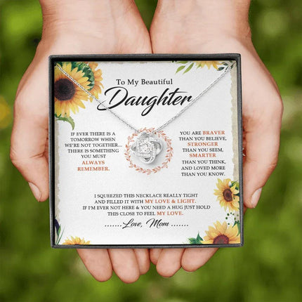 To My Beautiful Daughter - You Are Braver Than You Believe - Necklace SO18V - Charming Present