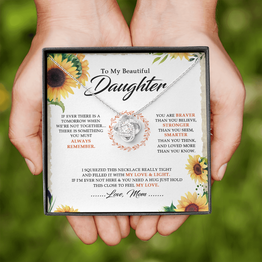 To My Beautiful Daughter - You Are Braver Than You Believe - Necklace SO18V