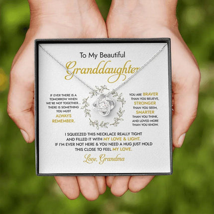 To my Beautiful Granddaughter - You Mean To Me - Necklace SO50v1 - Charming Present