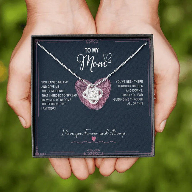 To My Mom - Thank You For Guiding Me Through All Of This - Necklace SO124V - Charming Present