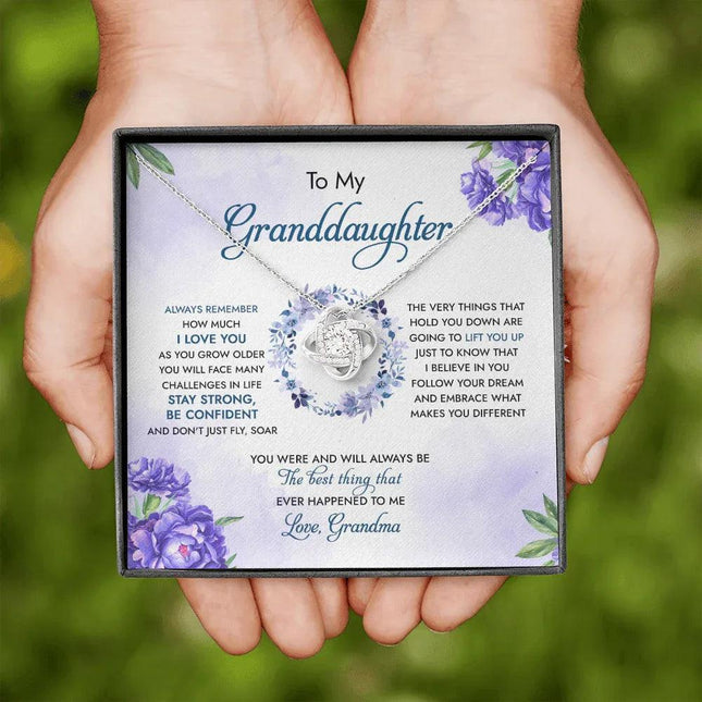 To My Granddaughter You Were And Will Always Be The Best Thing - Necklace SO92 - Charming Present