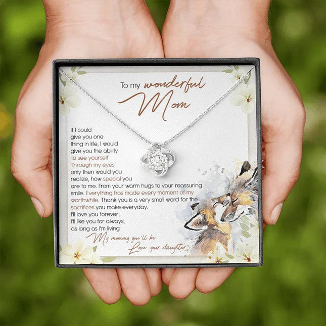 To My Wonderful Mom - I'll Love You Forever - Necklace SO50T - Charming Present