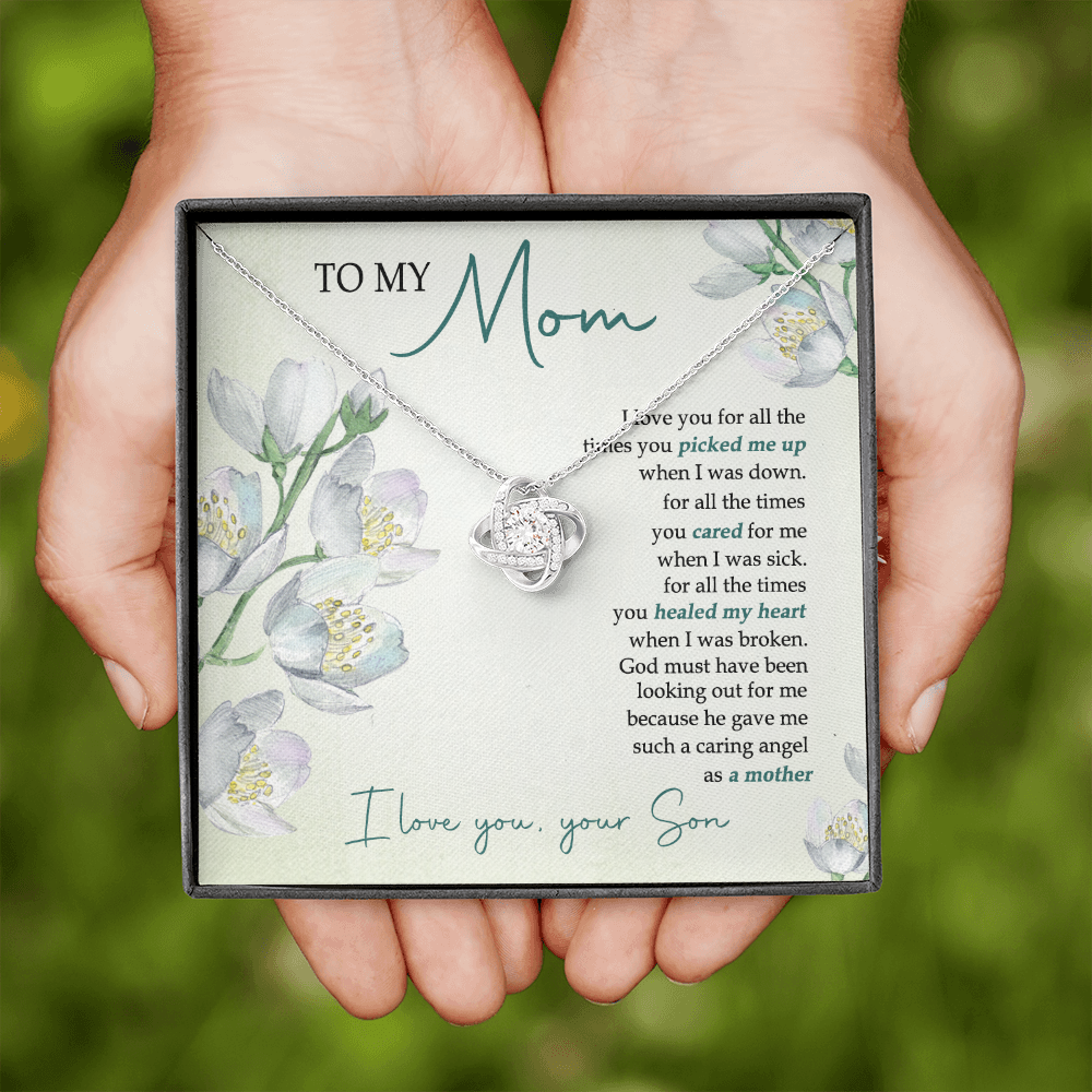 To My Mom - You&#39;re My Caring Angel - Necklace SO53V