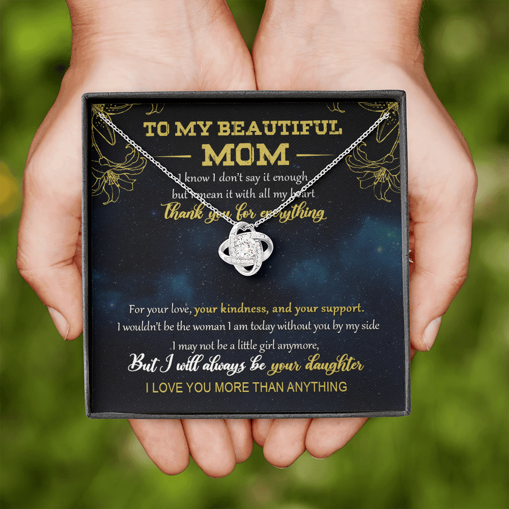 To My Beautiful Mom - I Love You More Than Anything - Necklace SO05V