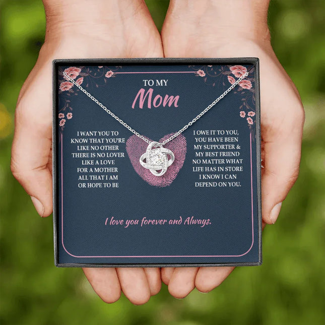 To My Mom - Thank You For Guiding Me Through All Of This - Necklace SO125V - Charming Present