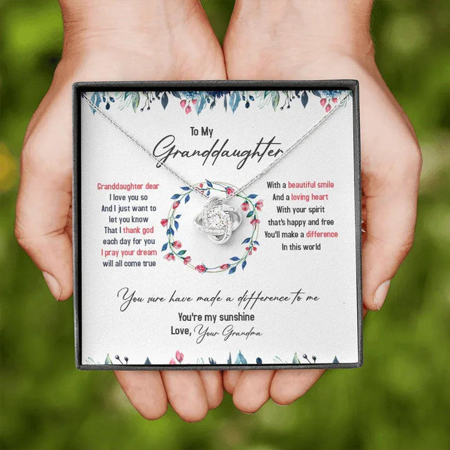 To My Granddaughter I Pray Your Dream Will All Come True - Necklace SO36T - Charming Present
