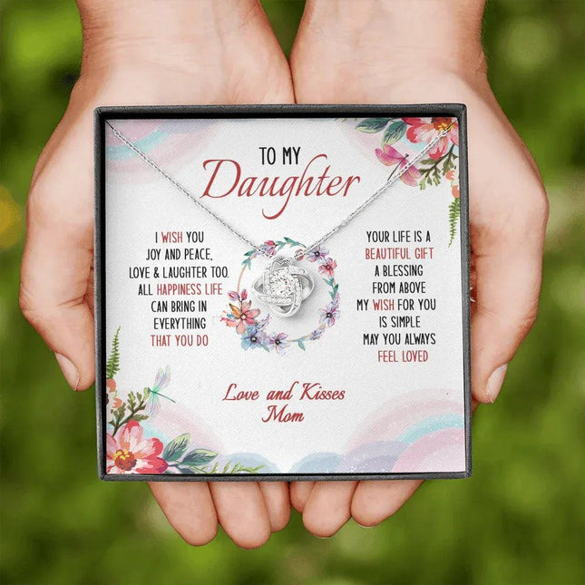 To My Daughter May You Always Feel Loved - Necklace SO34V - Charming Present