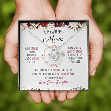 To My Amazing Mom - You're The Best Mom Ever - Necklace SO51V - Charming Present