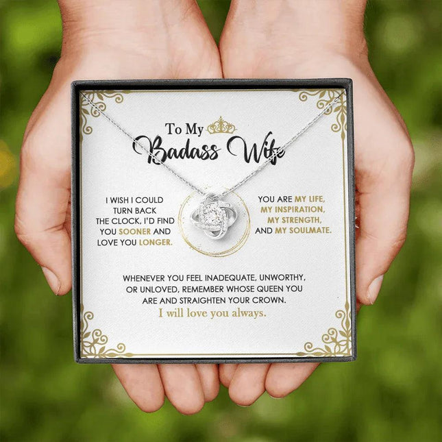 To My Badass Wife - You Are My Life - Necklace SO145V - Charming Present