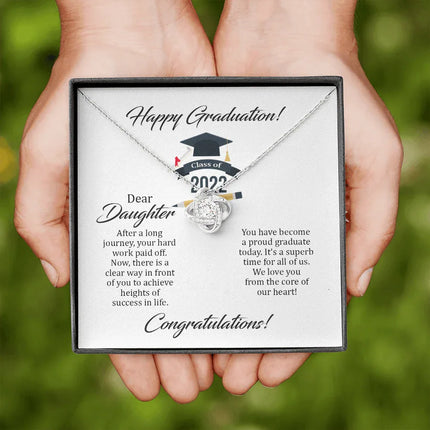 To My Daughter - Happy Your Graduation - Necklace SO110T - Charming Present