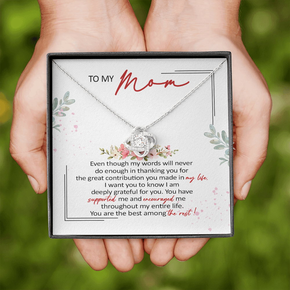 To My Mom You Are The Best Among The Rest Necklace SO61