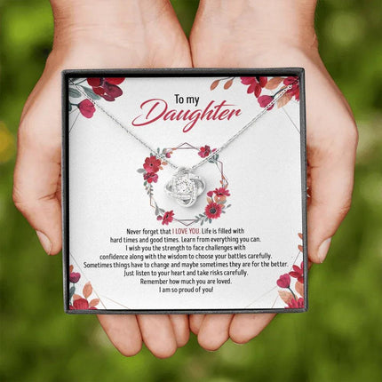To My Daughter - Remember How Much You Are Loved - Necklace SO82T - Charming Present