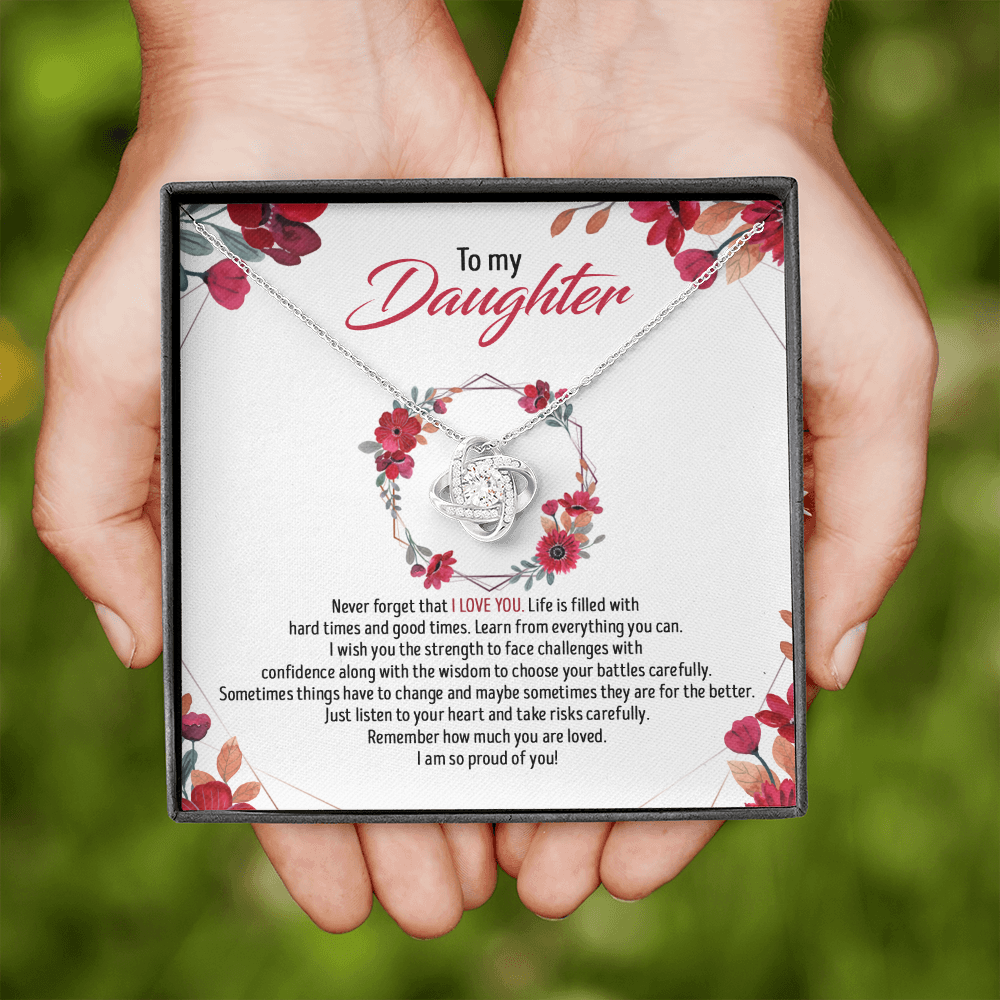 To My Daughter - Remember How Much You Are Loved - Necklace SO82T