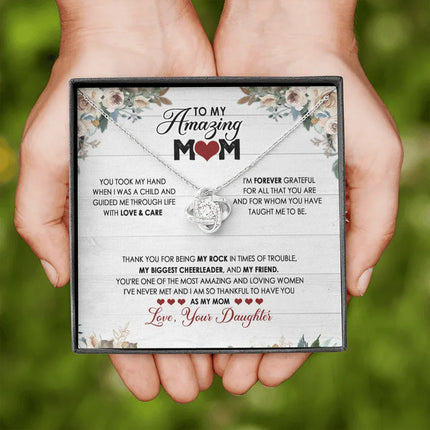 To My Mom - I Am So Thankful To Have You As My Mom - Necklace SO120V - Charming Present