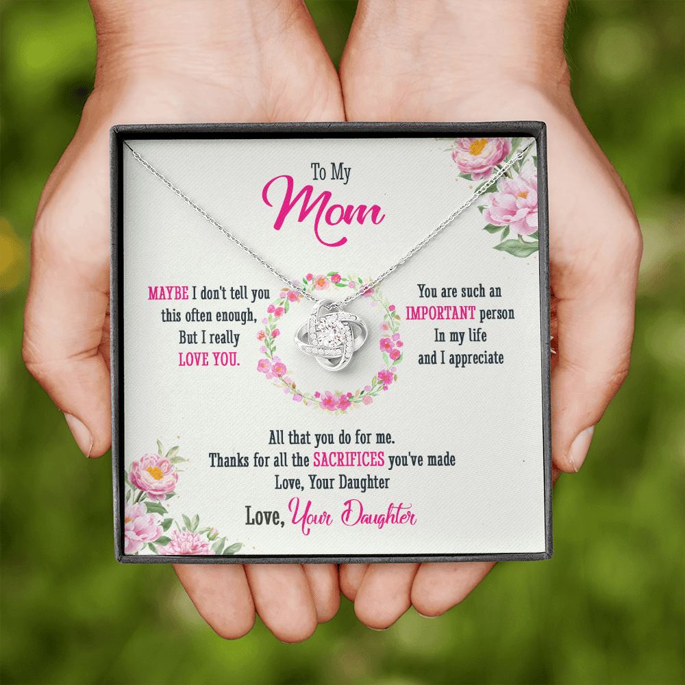 To My Mom - Thanks For All Your Sacrifices - Necklace SO39T
