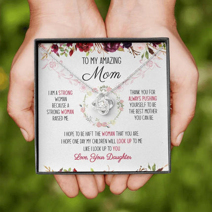 To My Amazing Mom You're The Best Mom Ever Necklace SO51V1 - Charming Present
