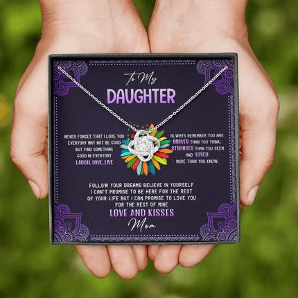 To My Daughter - Never Forget That I Love You - Hippie Necklace SO114T - Charming Present