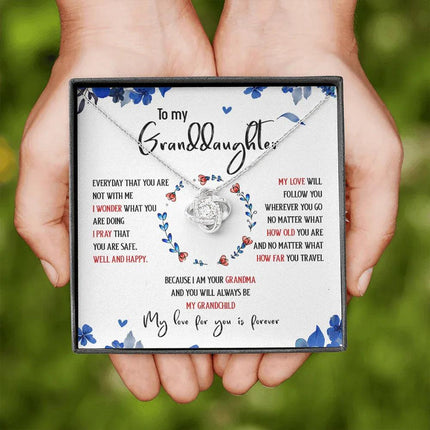 To My Granddaughter My Love For You Is Forever - Necklace SO35T - Charming Present