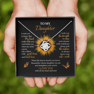 To My Daughter - My Heart Walks With You - Necklace SO65V