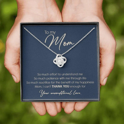 To My Mom I Can't Thank You Enough Necklace SO10T - Charming Present