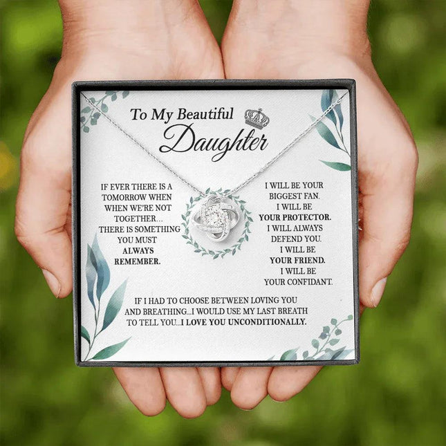 To My Daughter - I Love You Unconditionally - Necklace SO142V - Charming Present