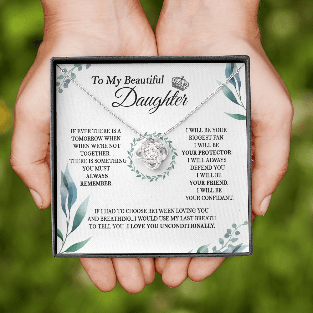 To My Daughter - I Love You Unconditionally - Necklace SO142V