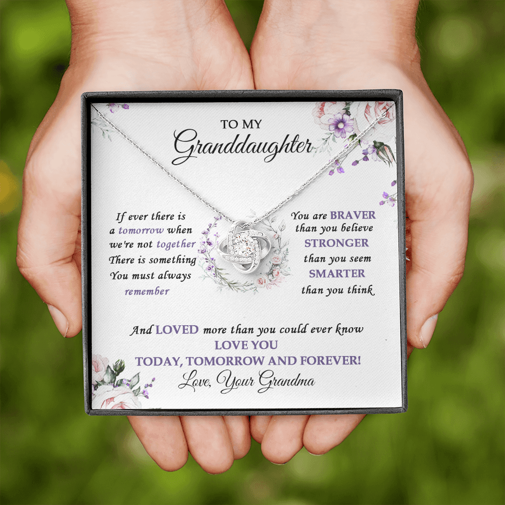 To My Granddaughter Love You Today, Tomorrow And Forever - Necklace SO32V